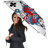 Playing Card Queen Of Clubs Print Umbrella-grizzshop