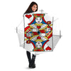 Playing Card Queen Of Hearts Print Umbrella-grizzshop