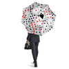 Playing Card Suits Black And Red Print Umbrella-grizzshop