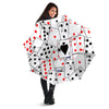 Playing Card Suits Black And Red Print Umbrella-grizzshop