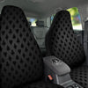 Playing Card Suits Grey And Black Print Car Seat Covers-grizzshop