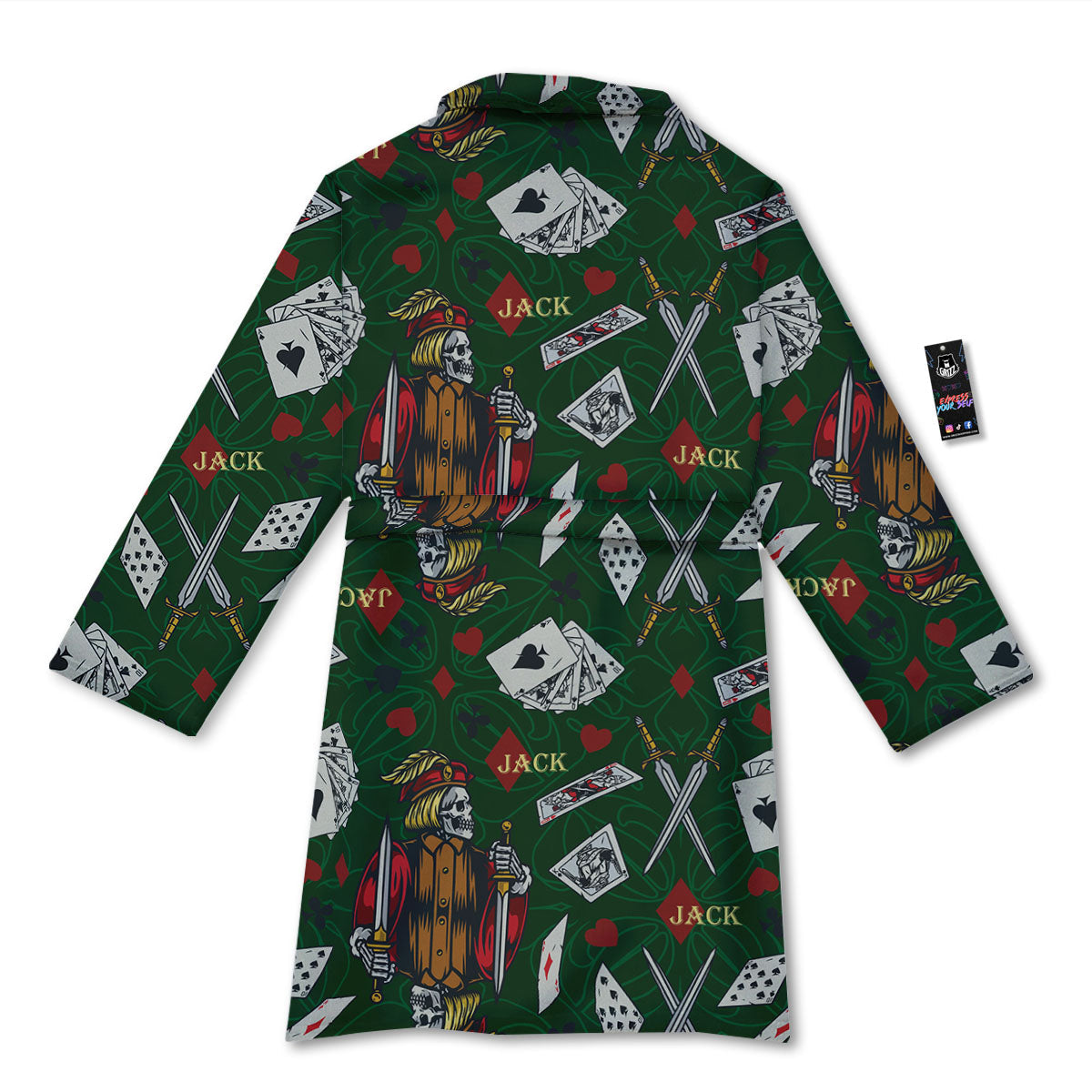 Playing Card Suits Poker Print Pattern Bathrobe-grizzshop