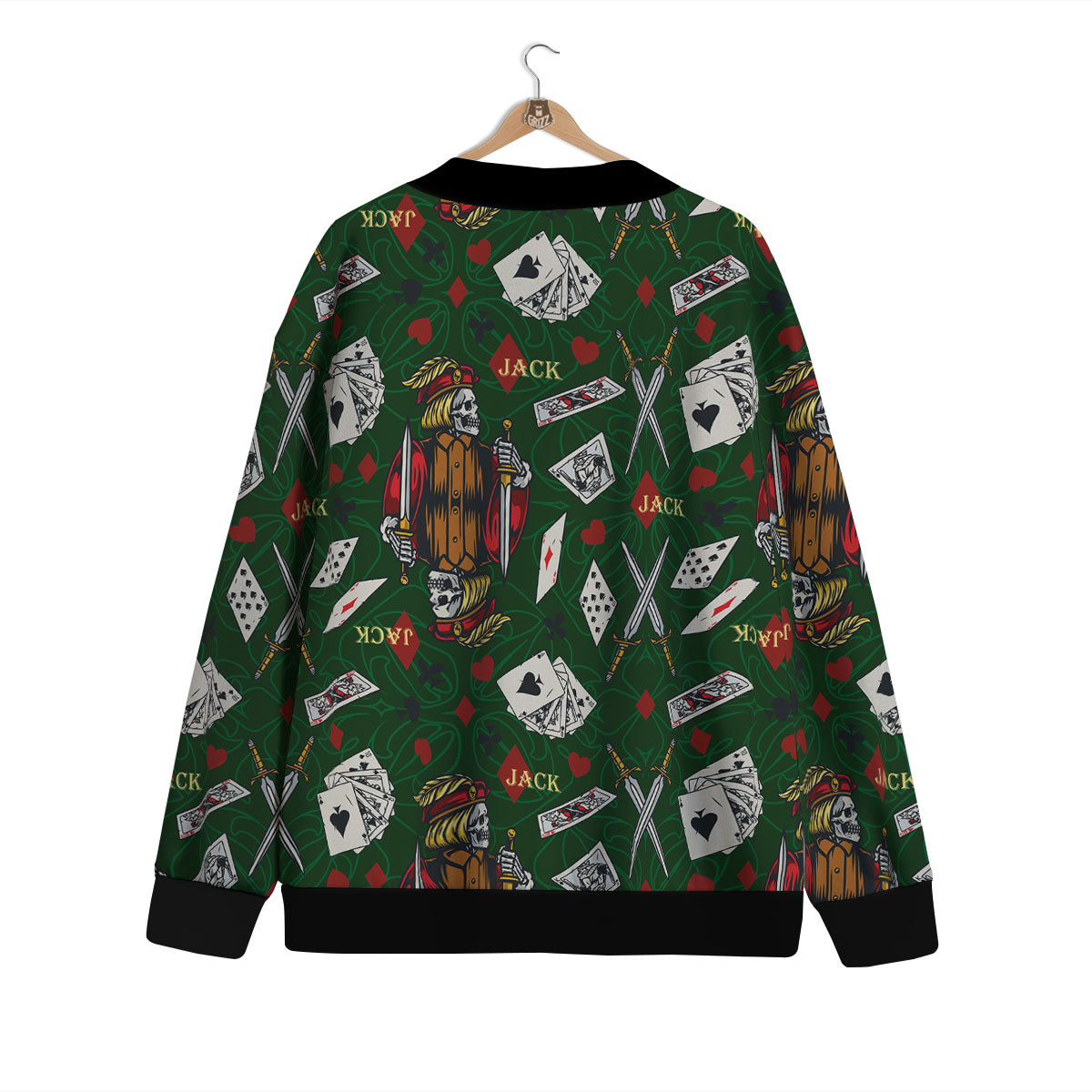 Playing Card Suits Poker Print Pattern Cardigan-grizzshop