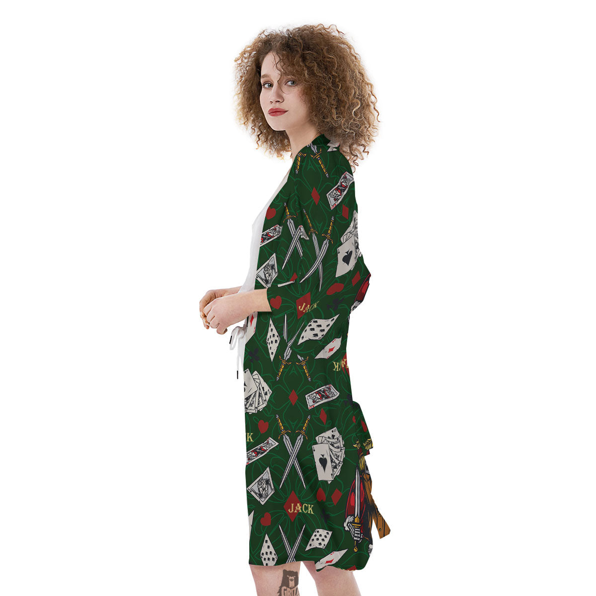 Playing Card Suits Poker Print Pattern Kimono-grizzshop