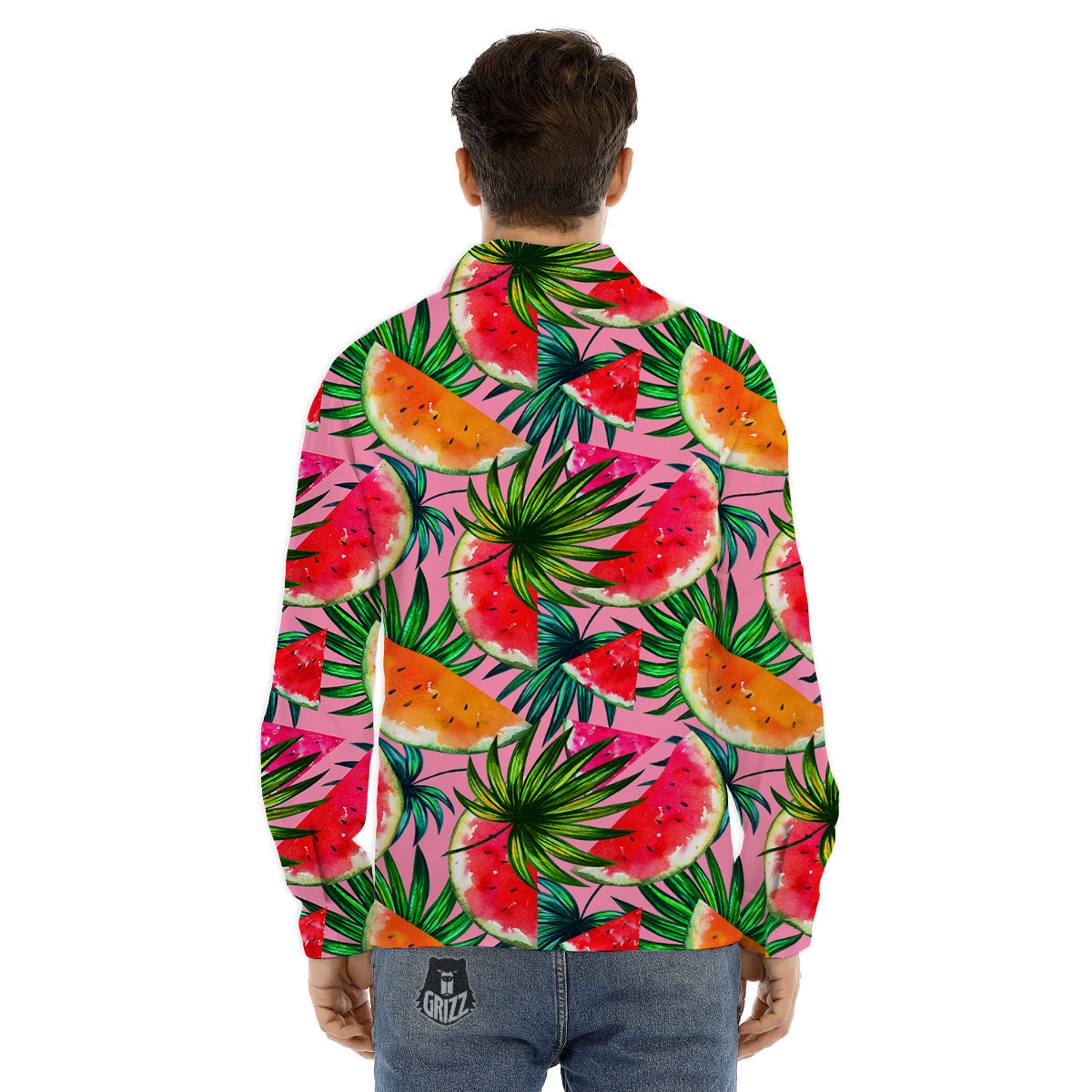Playing Card Suits Poker Print Pattern Men's Dress Shirts-grizzshop