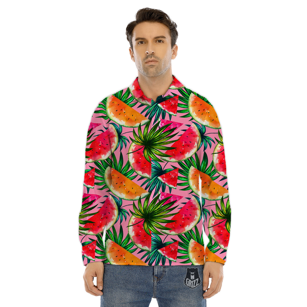 Playing Card Suits Poker Print Pattern Men's Dress Shirts-grizzshop