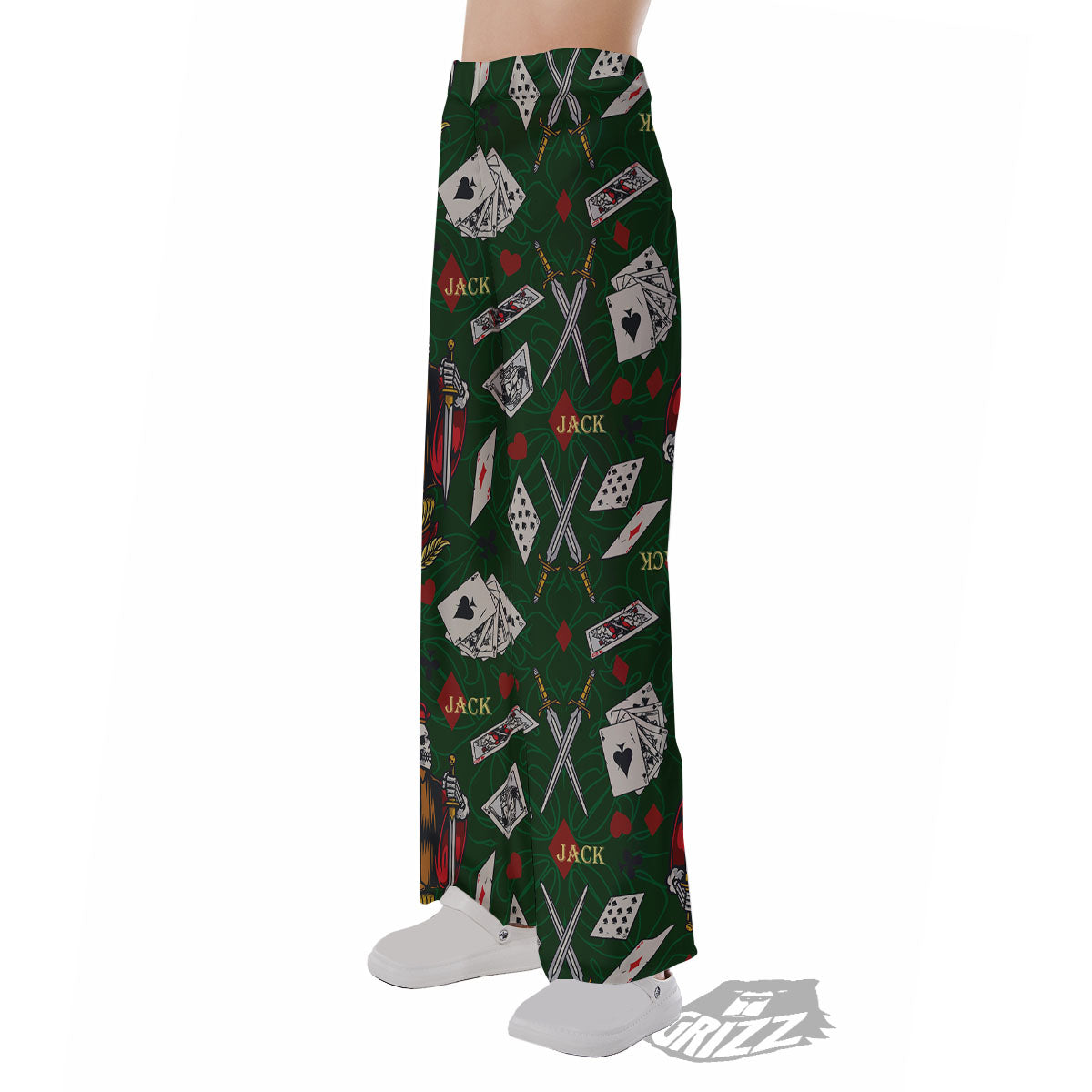 Playing Card Suits Poker Print Pattern Pajama Pants-grizzshop