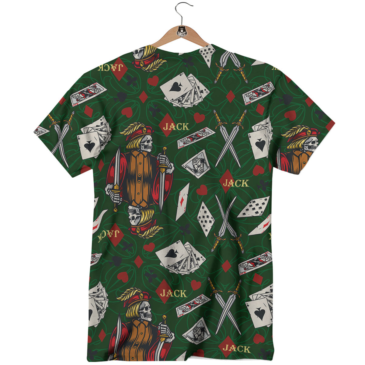 Playing Card Suits Poker Print Pattern T-Shirt-grizzshop