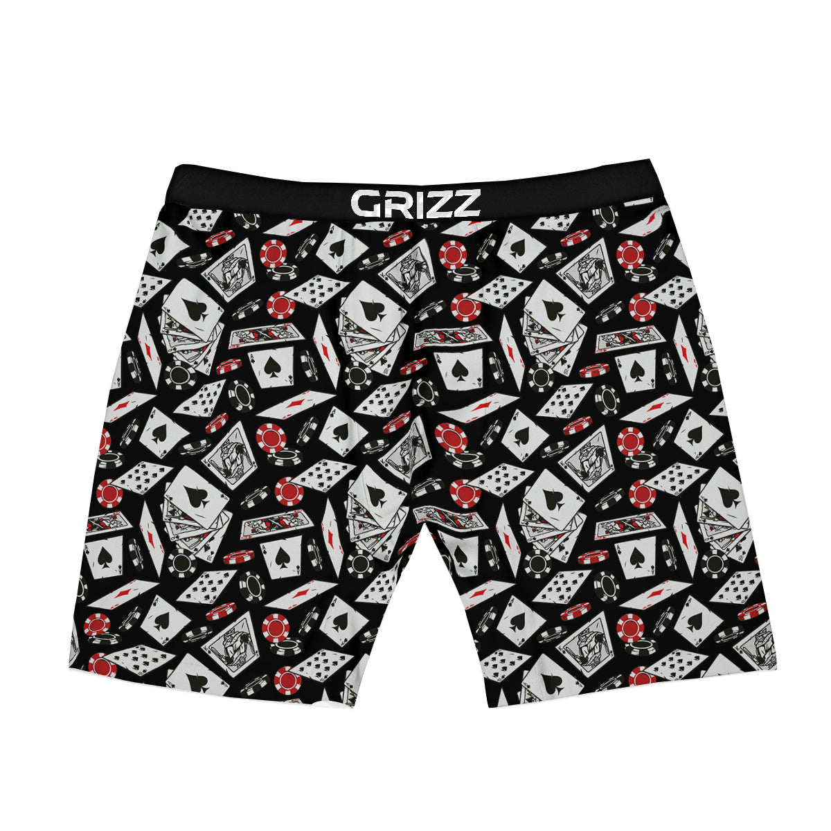 Playing Cards Ace Print Pattern Boxer Briefs-grizzshop