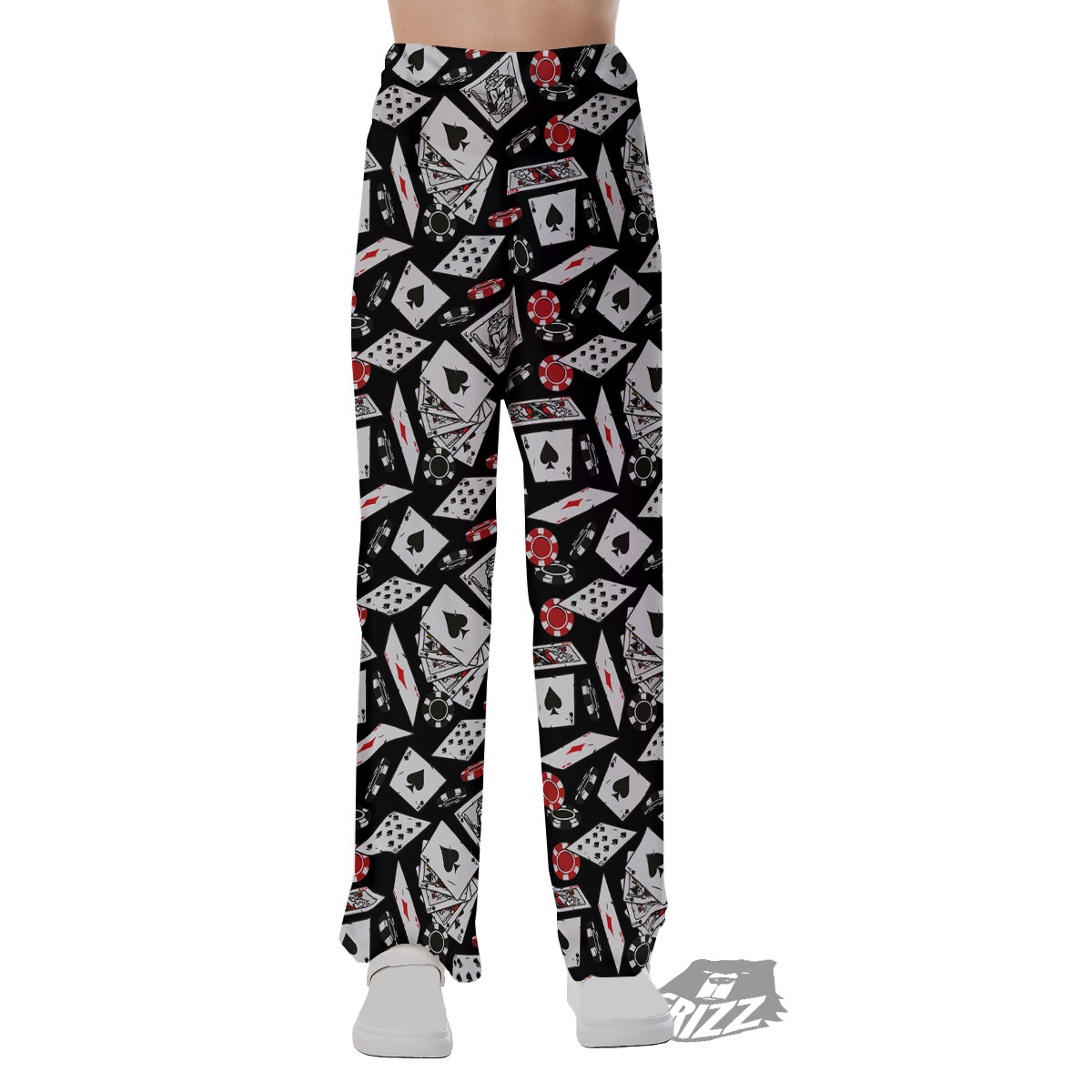 Playing Cards Ace Print Pattern Pajama Pants-grizzshop
