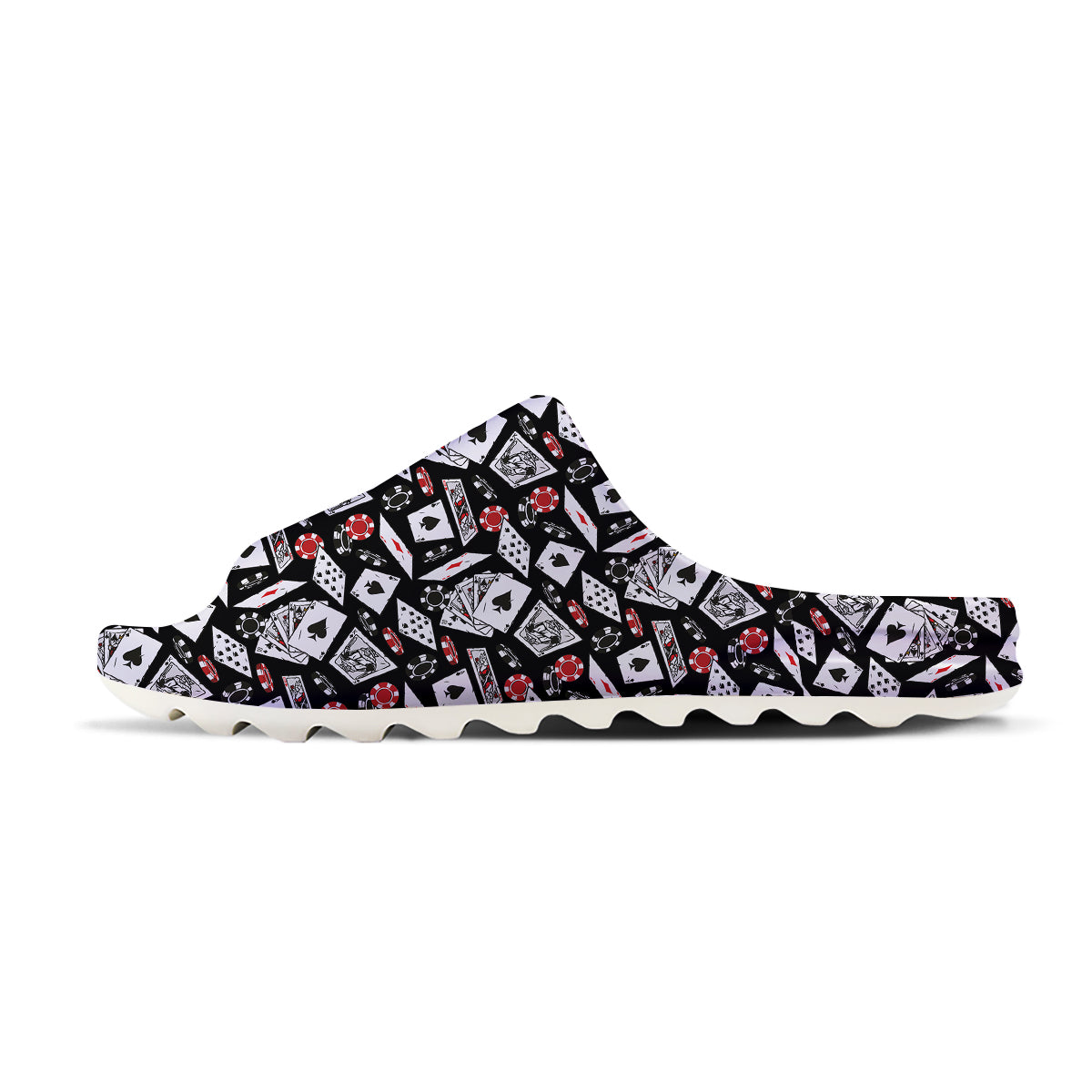 Playing Cards Ace Print Pattern Sandals-grizzshop