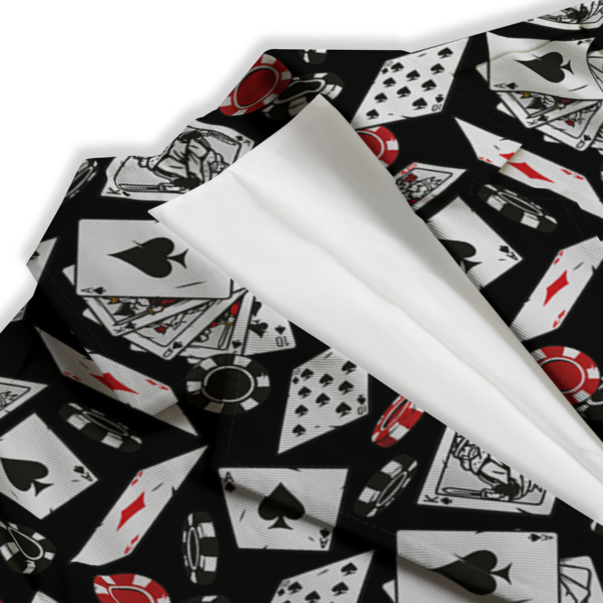 Playing Cards Ace Print Pattern Women's Blazer-grizzshop
