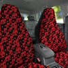 Playing Cards Black Red Print Pattern Car Seat Covers-grizzshop