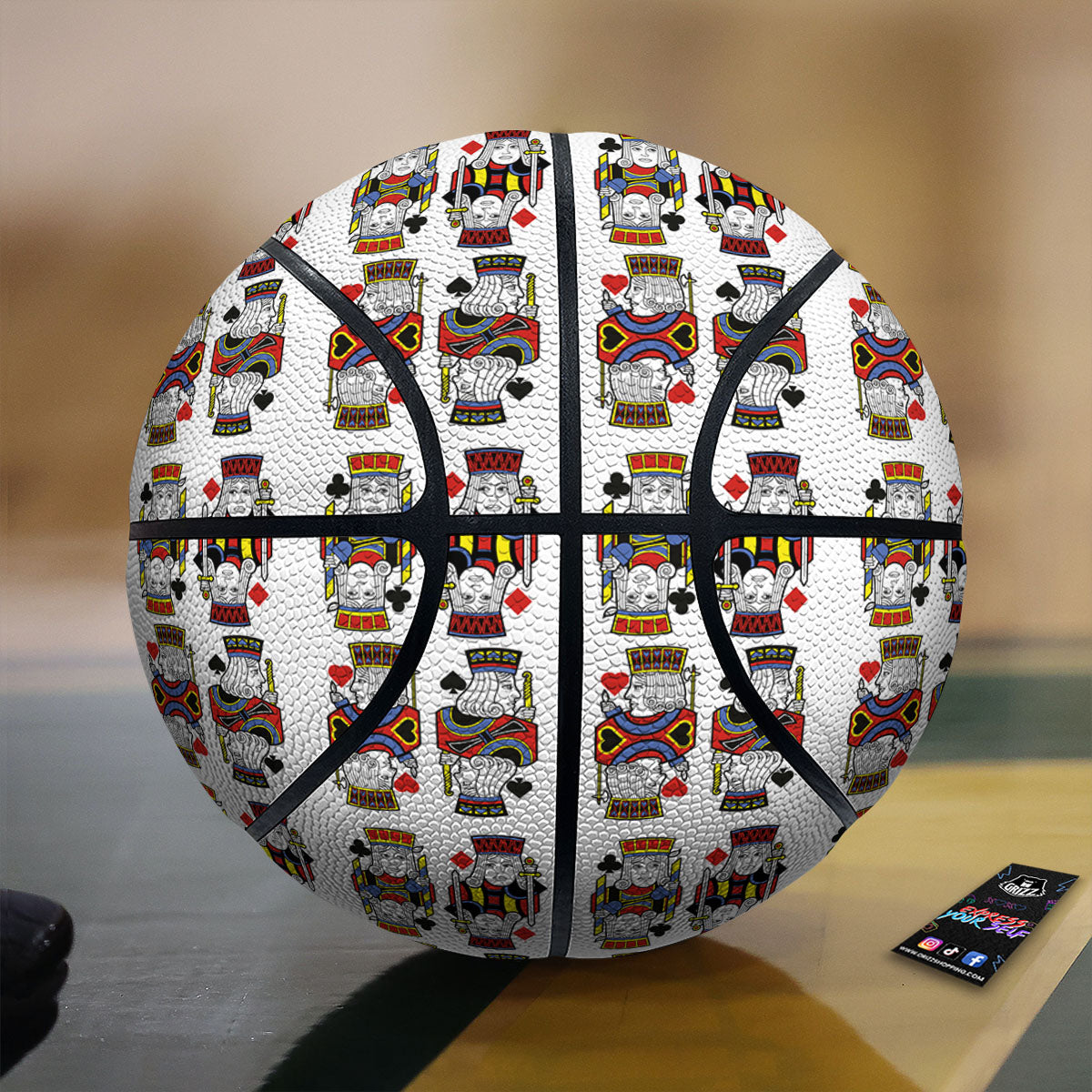 Playing Cards Four Jacks Print Pattern Basketball-grizzshop