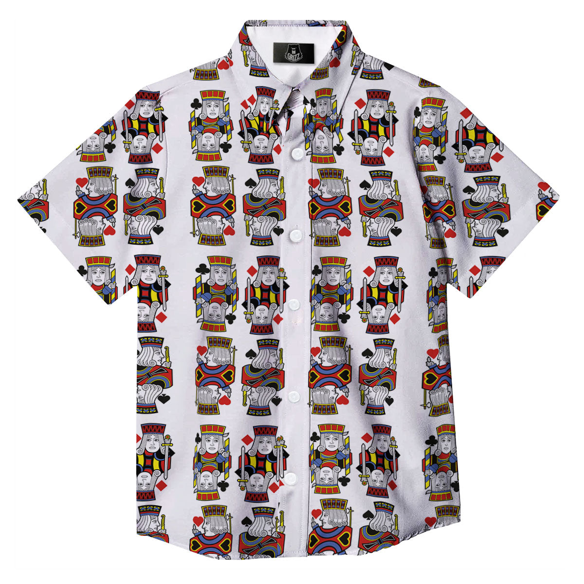 Playing Cards Four Jacks Print Pattern Button Up Shirt-grizzshop
