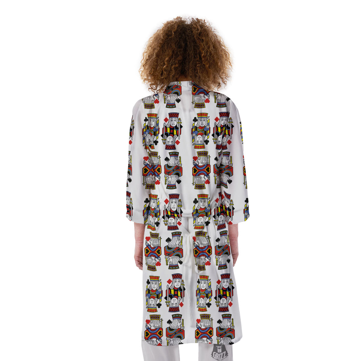 Playing Cards Four Jacks Print Pattern Kimono-grizzshop