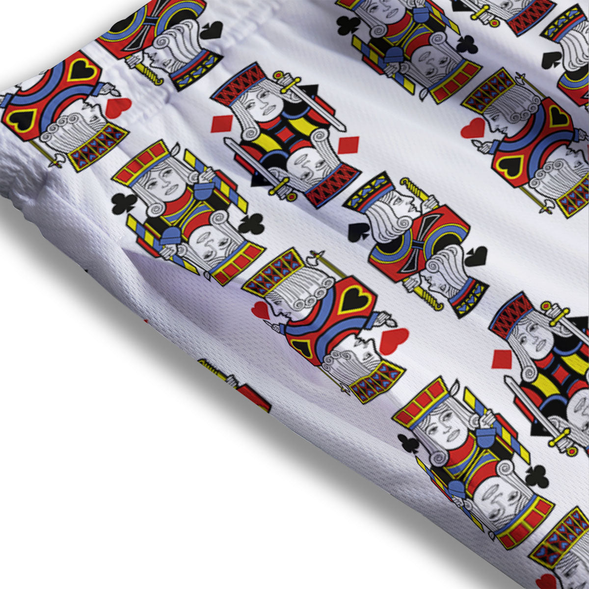 Playing Cards Four Jacks Print Pattern Mesh Shorts-grizzshop