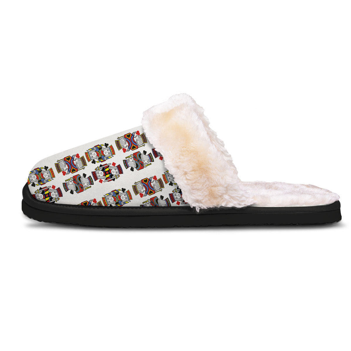 Playing Cards Four Jacks Print Pattern Slippers-grizzshop