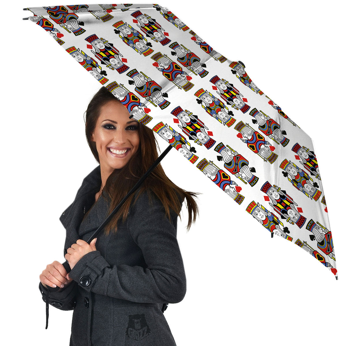 Playing Cards Four Jacks Print Pattern Umbrella-grizzshop