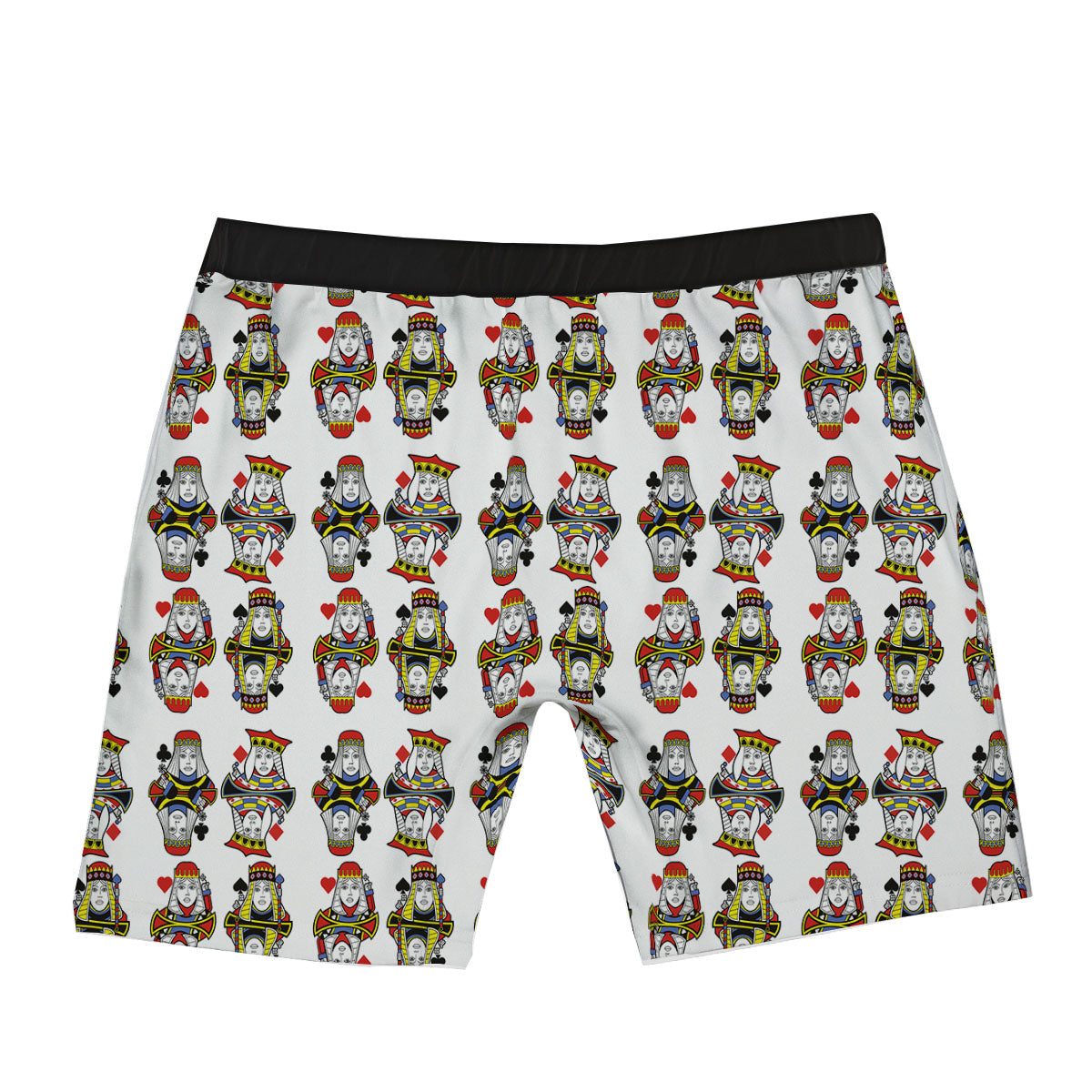 Playing Cards Four Queens Print Pattern Boxer Briefs-grizzshop