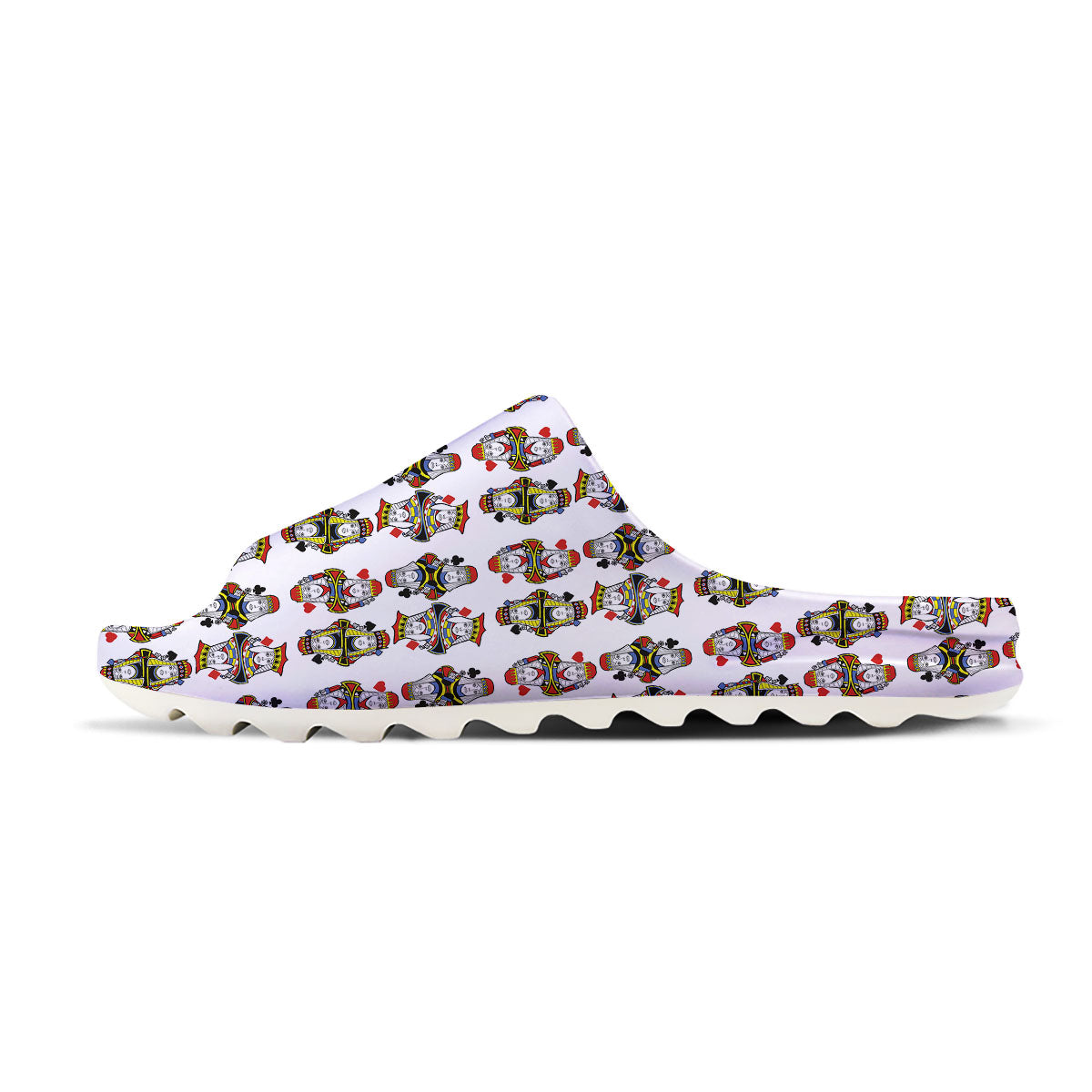 Playing Cards Four Queens Print Pattern Sandals-grizzshop
