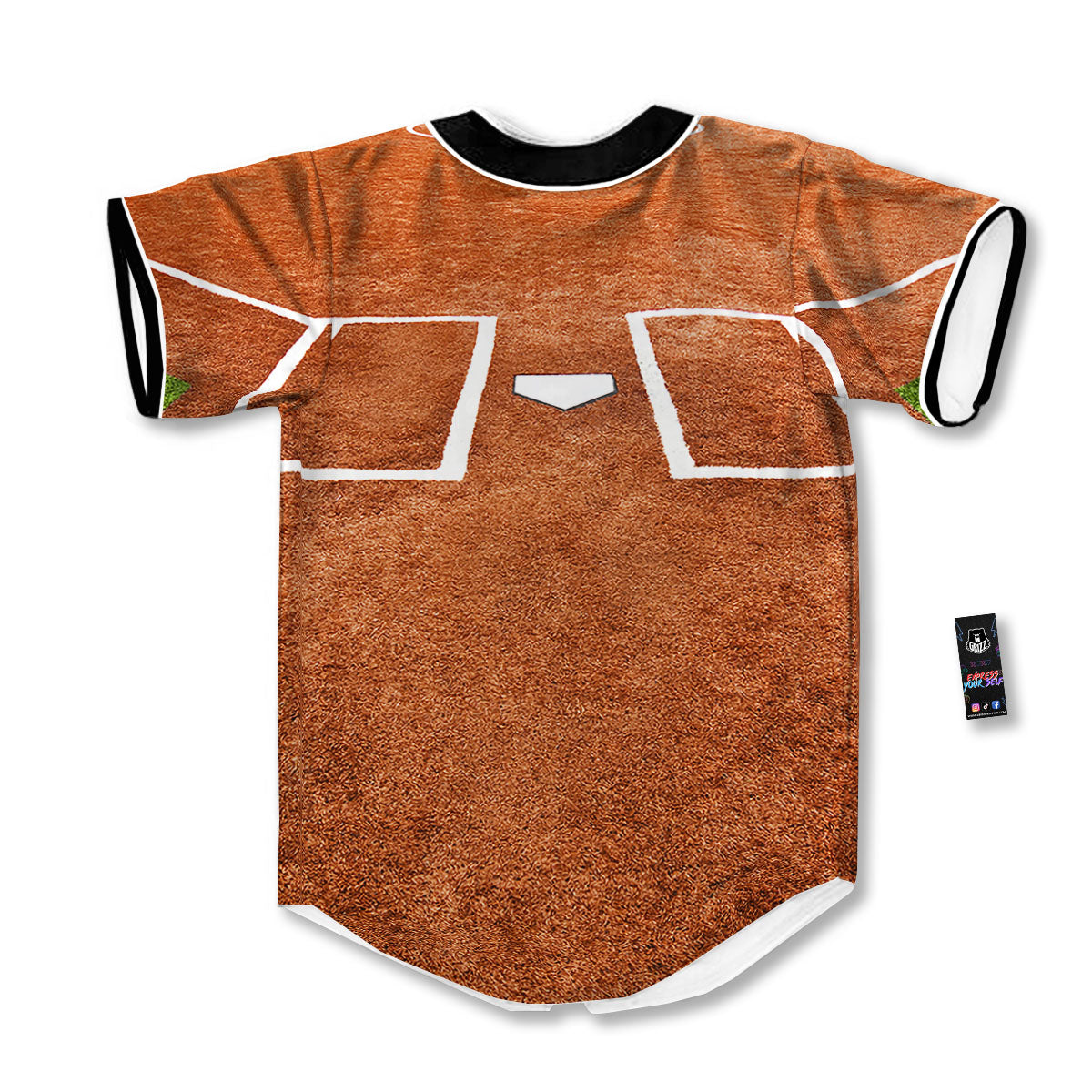 Playing Field Softball Print Baseball Jersey-grizzshop