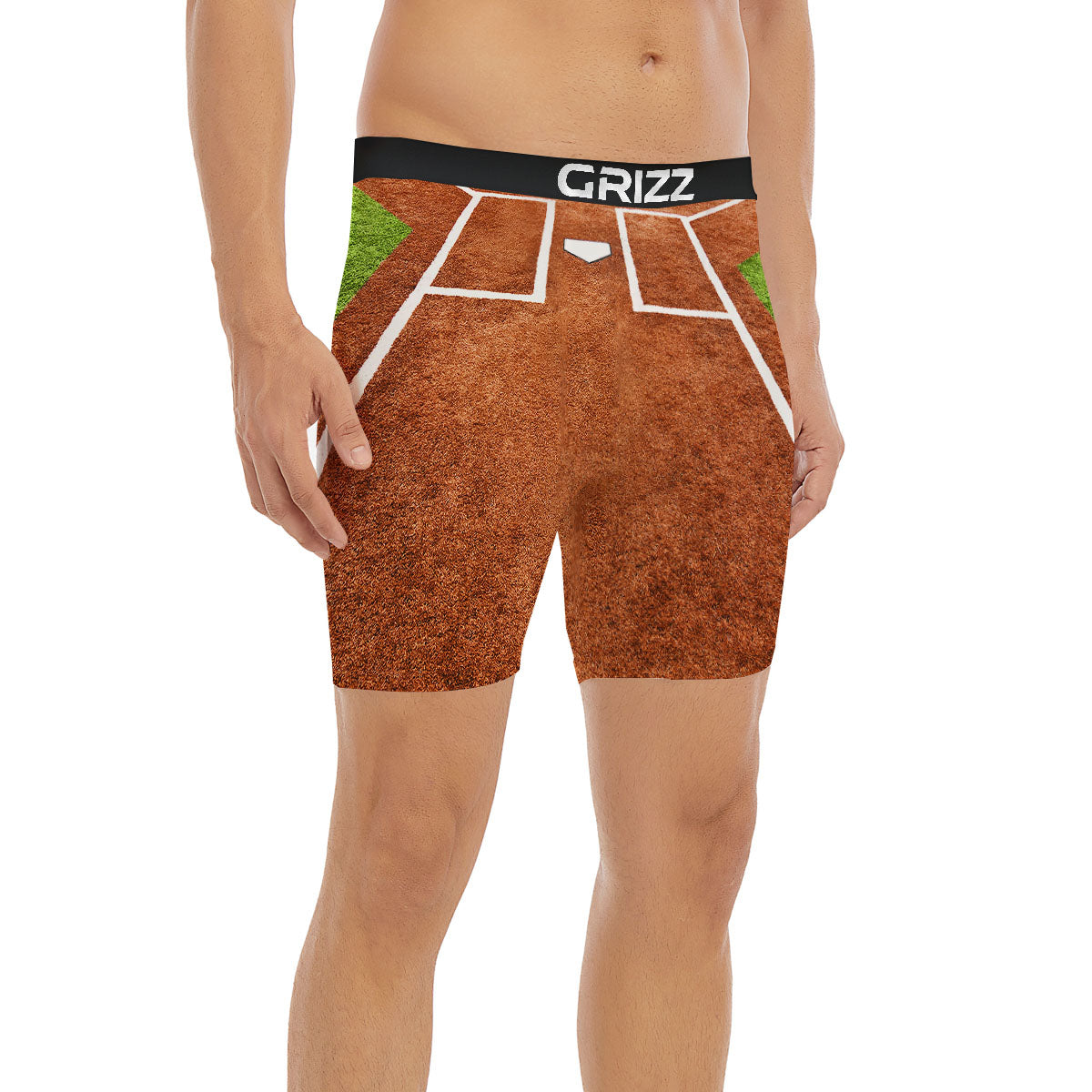 Playing Field Softball Print Boxer Briefs-grizzshop