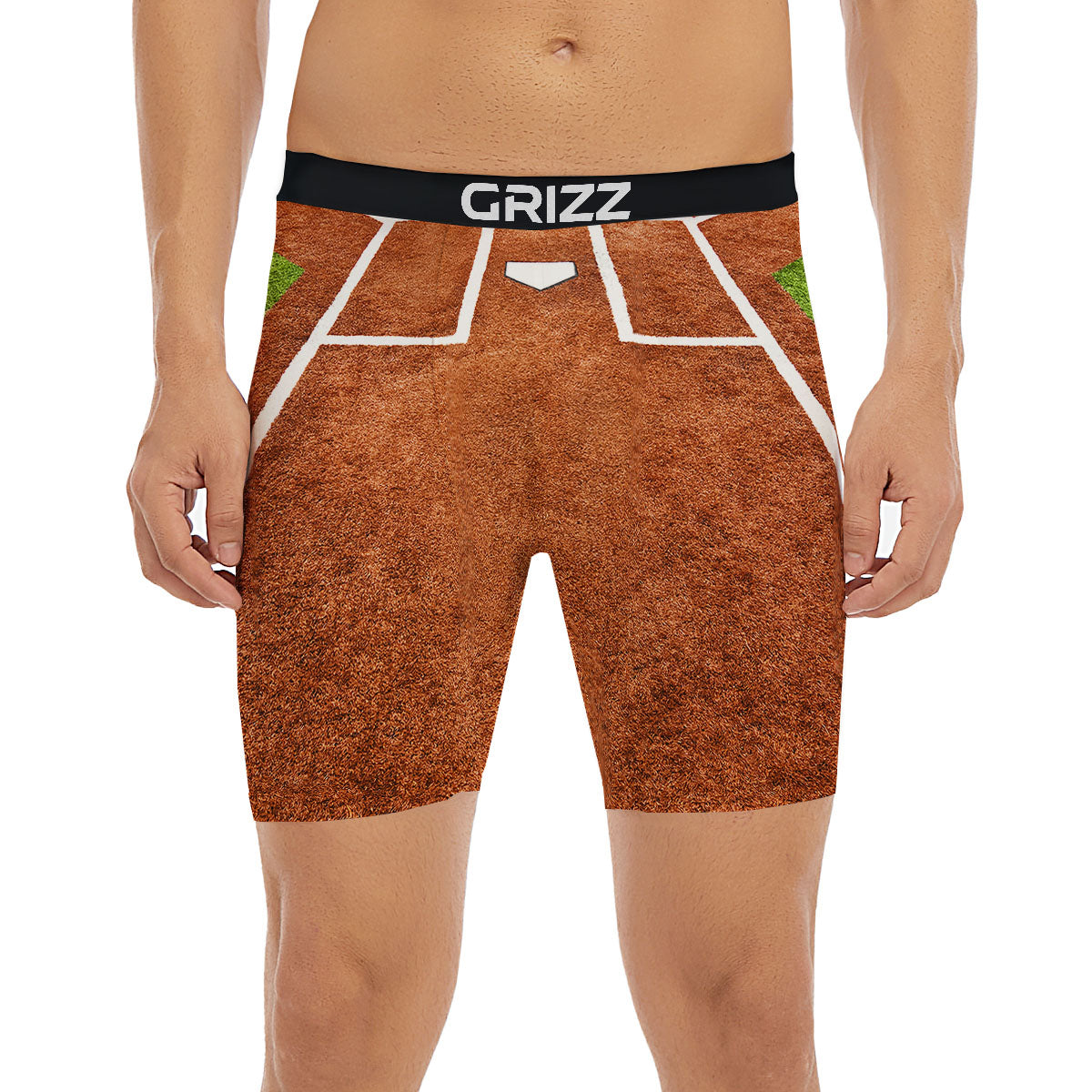 Playing Field Softball Print Boxer Briefs-grizzshop