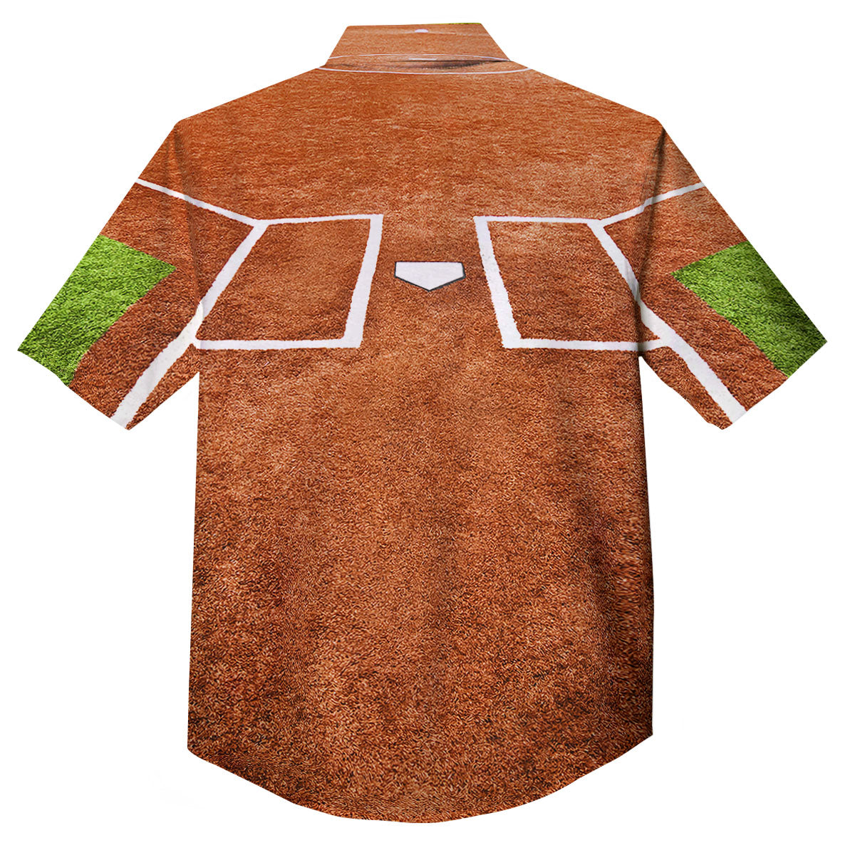 Playing Field Softball Print Button Up Shirt-grizzshop