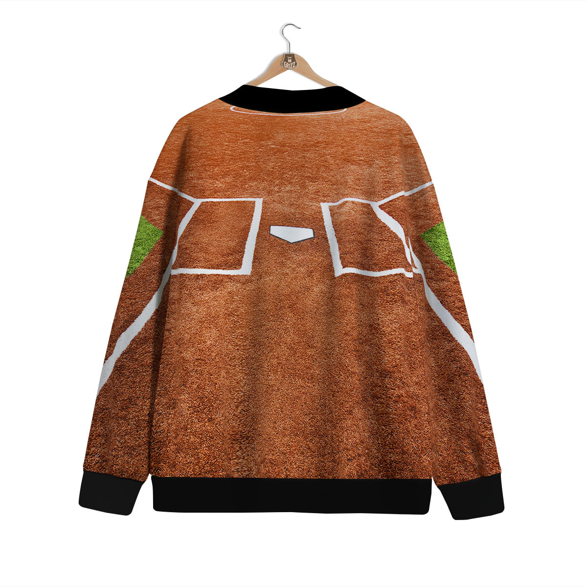 Playing Field Softball Print Cardigan-grizzshop