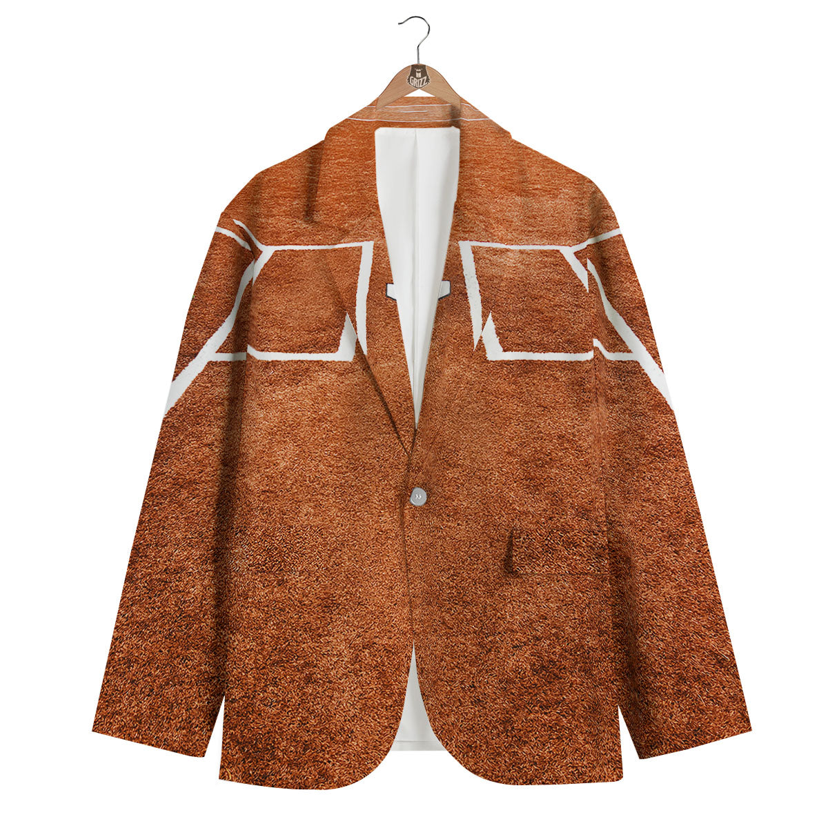 Playing Field Softball Print Men's Blazer-grizzshop