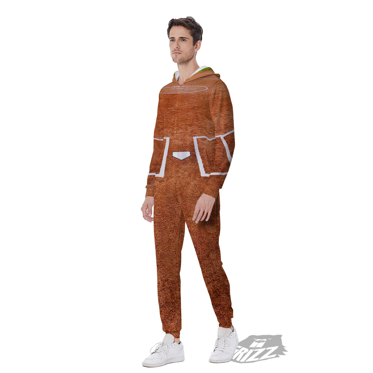 Playing Field Softball Print Men's Jumpsuit-grizzshop