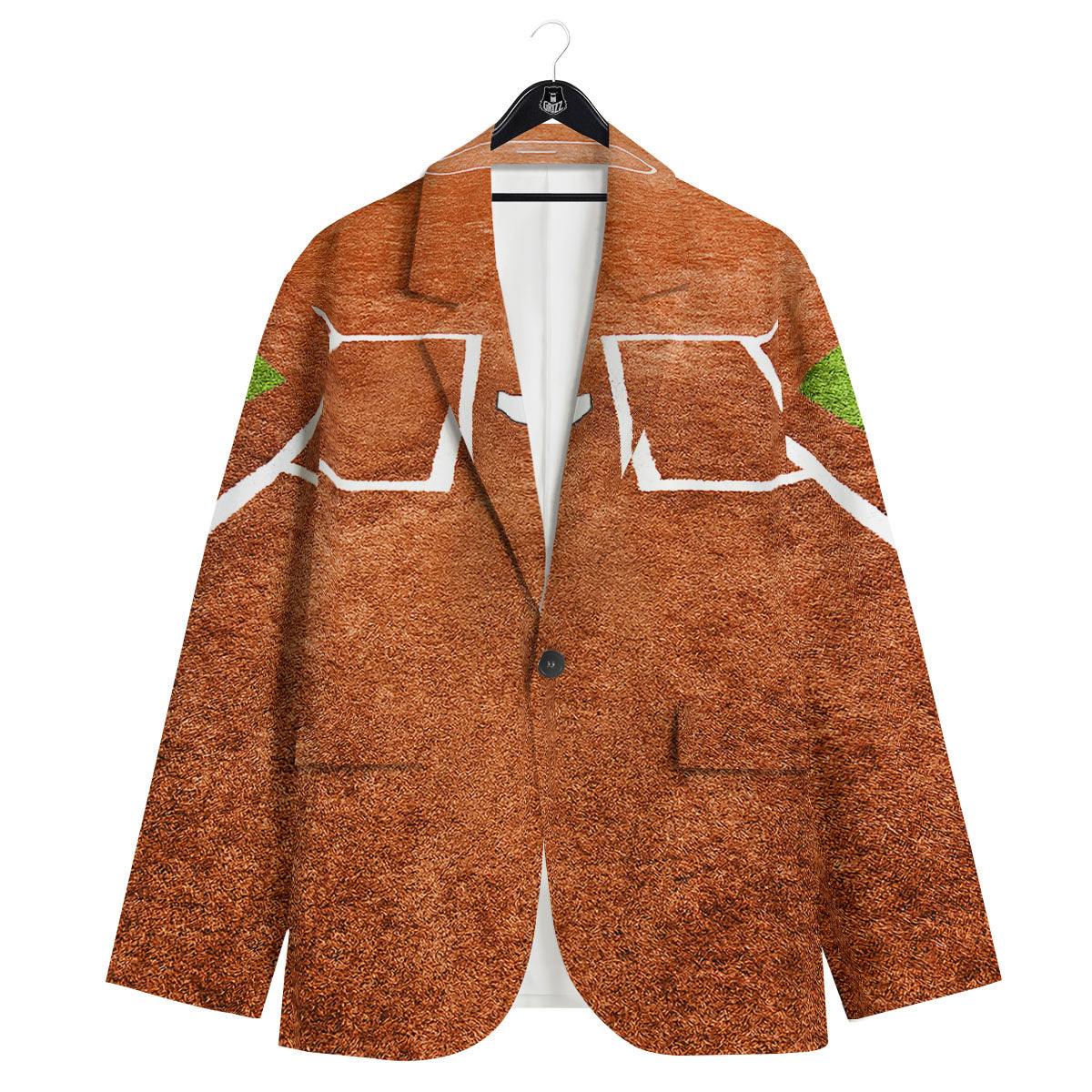 Playing Field Softball Print Men's Sport Coat-grizzshop