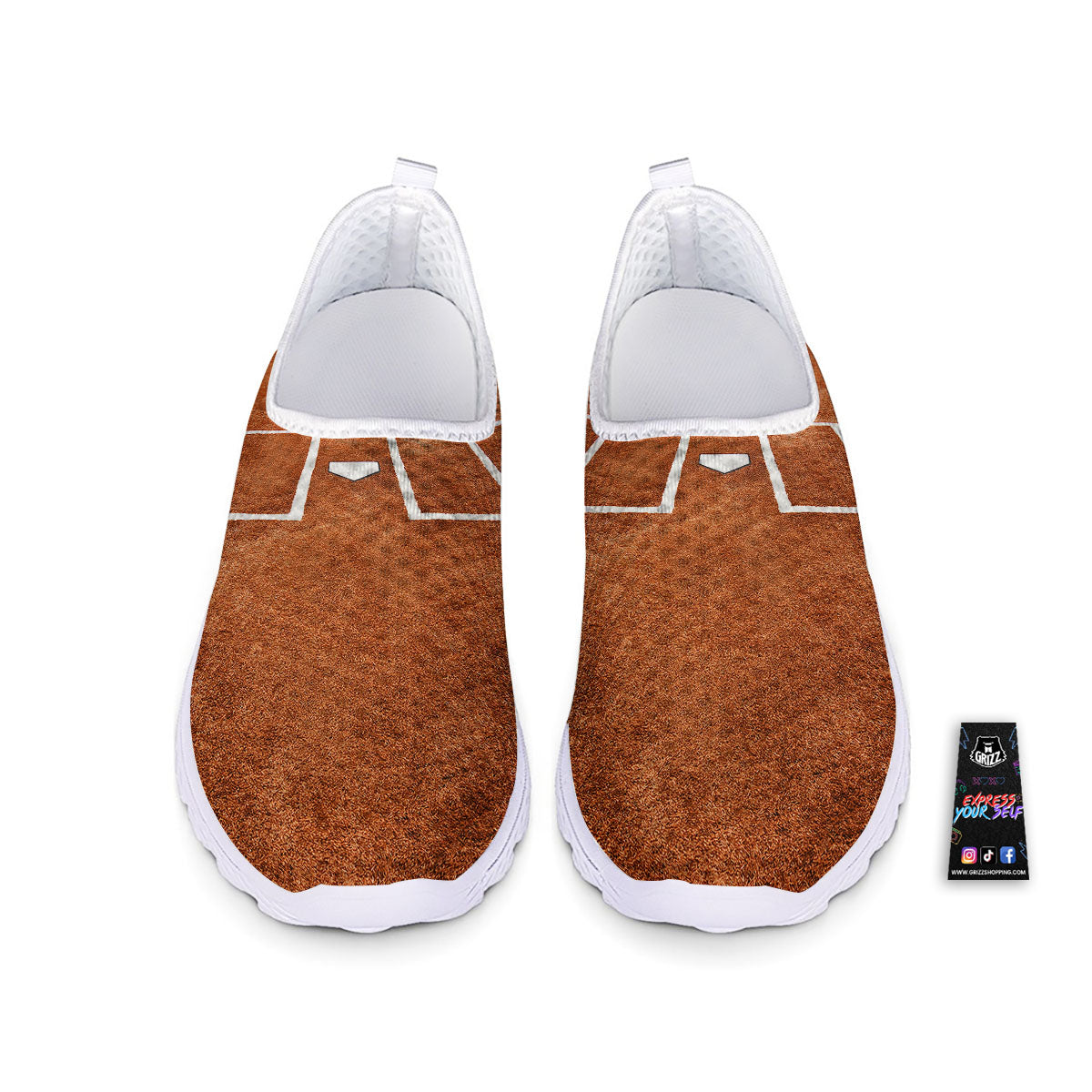 Playing Field Softball Print Nurse Shoes-grizzshop