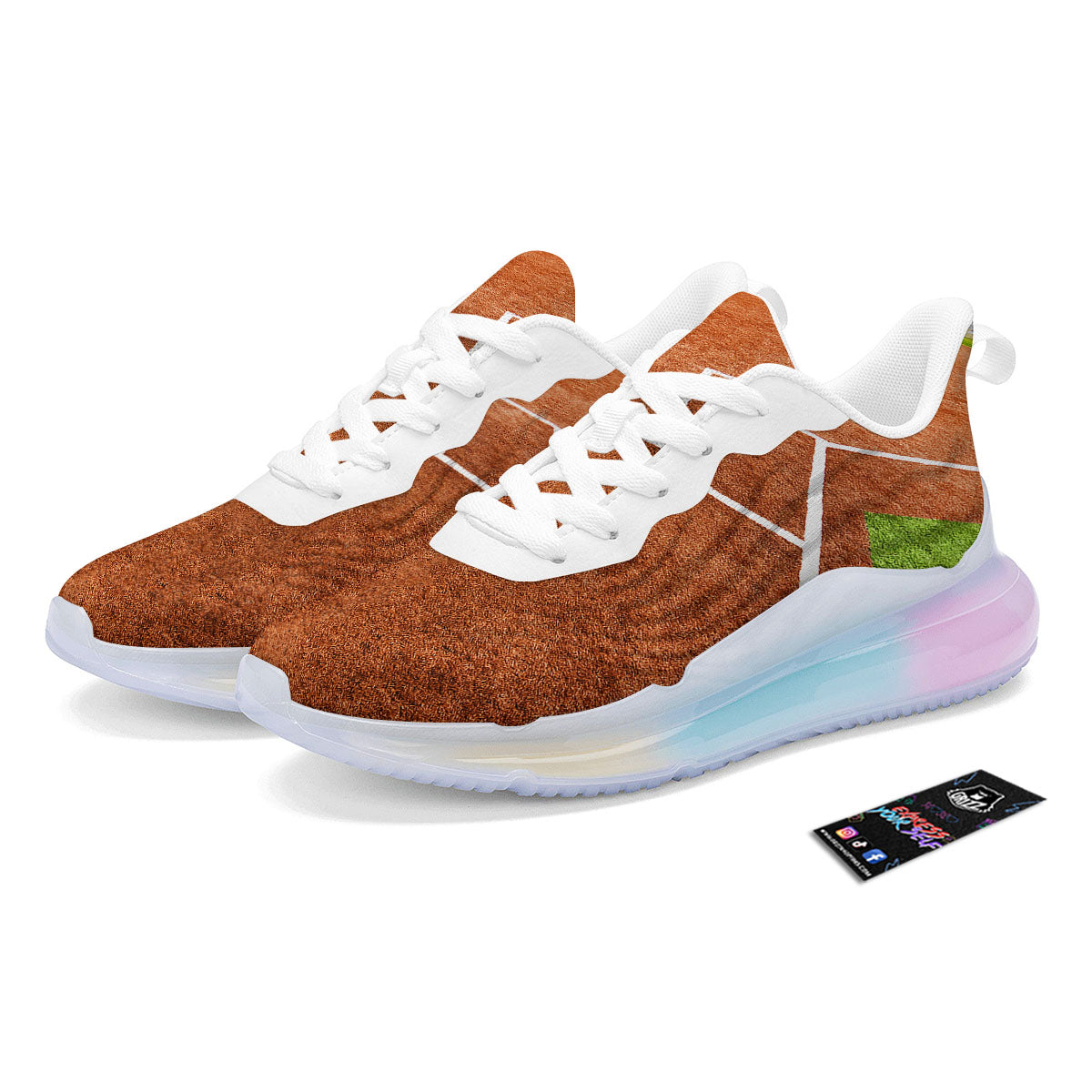 Playing Field Softball Print Running Sneakers-grizzshop
