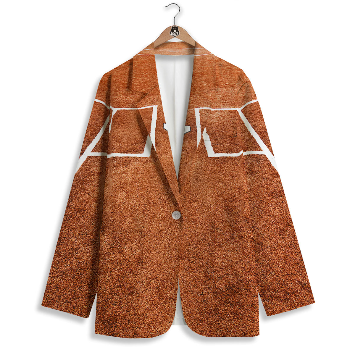 Playing Field Softball Print Women's Blazer-grizzshop
