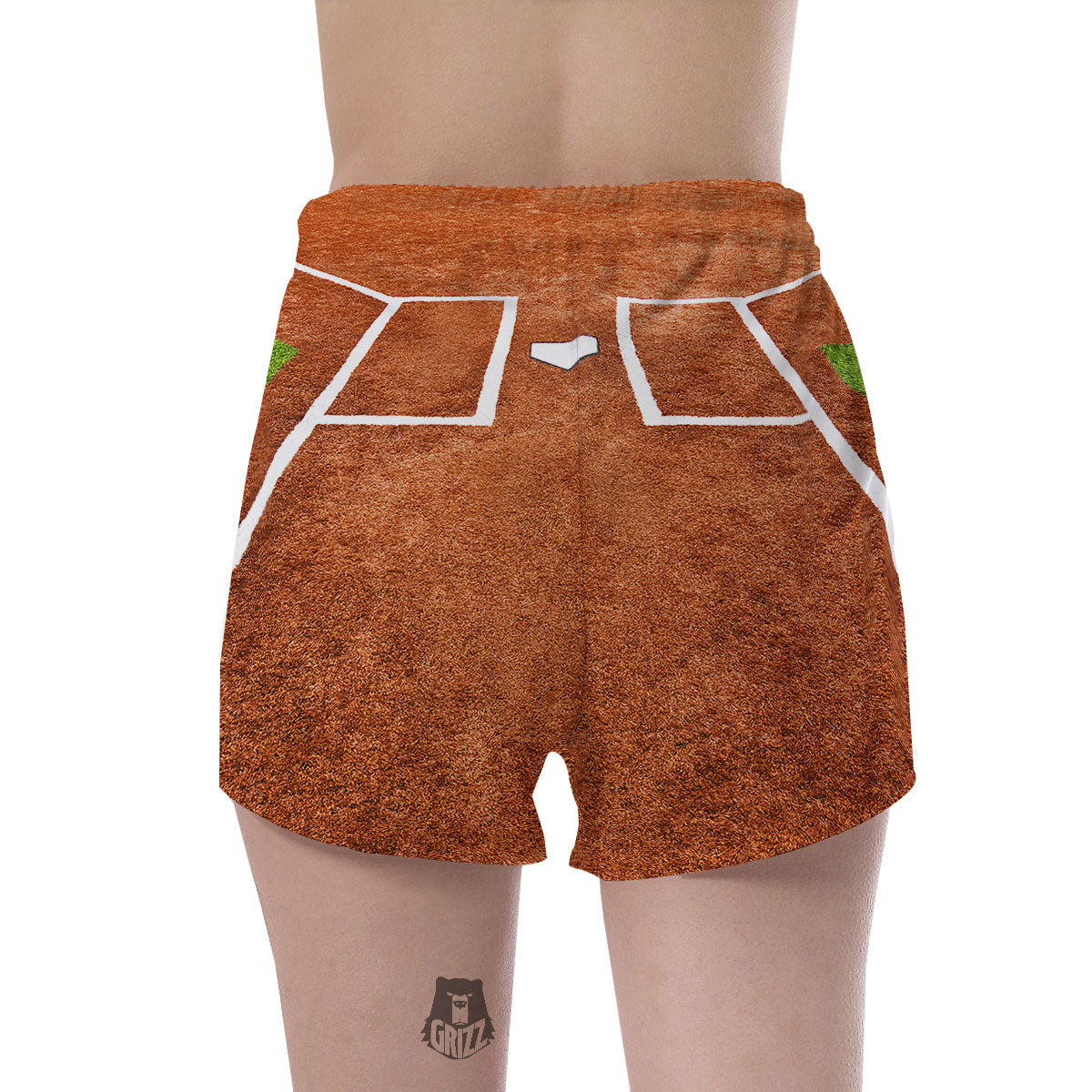 Playing Field Softball Print Women's Shorts-grizzshop