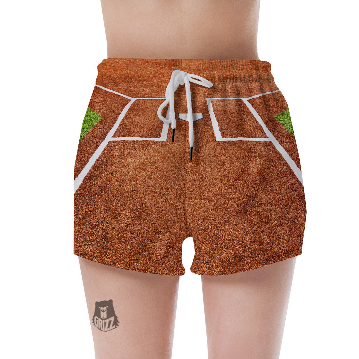 Playing Field Softball Print Women's Shorts-grizzshop