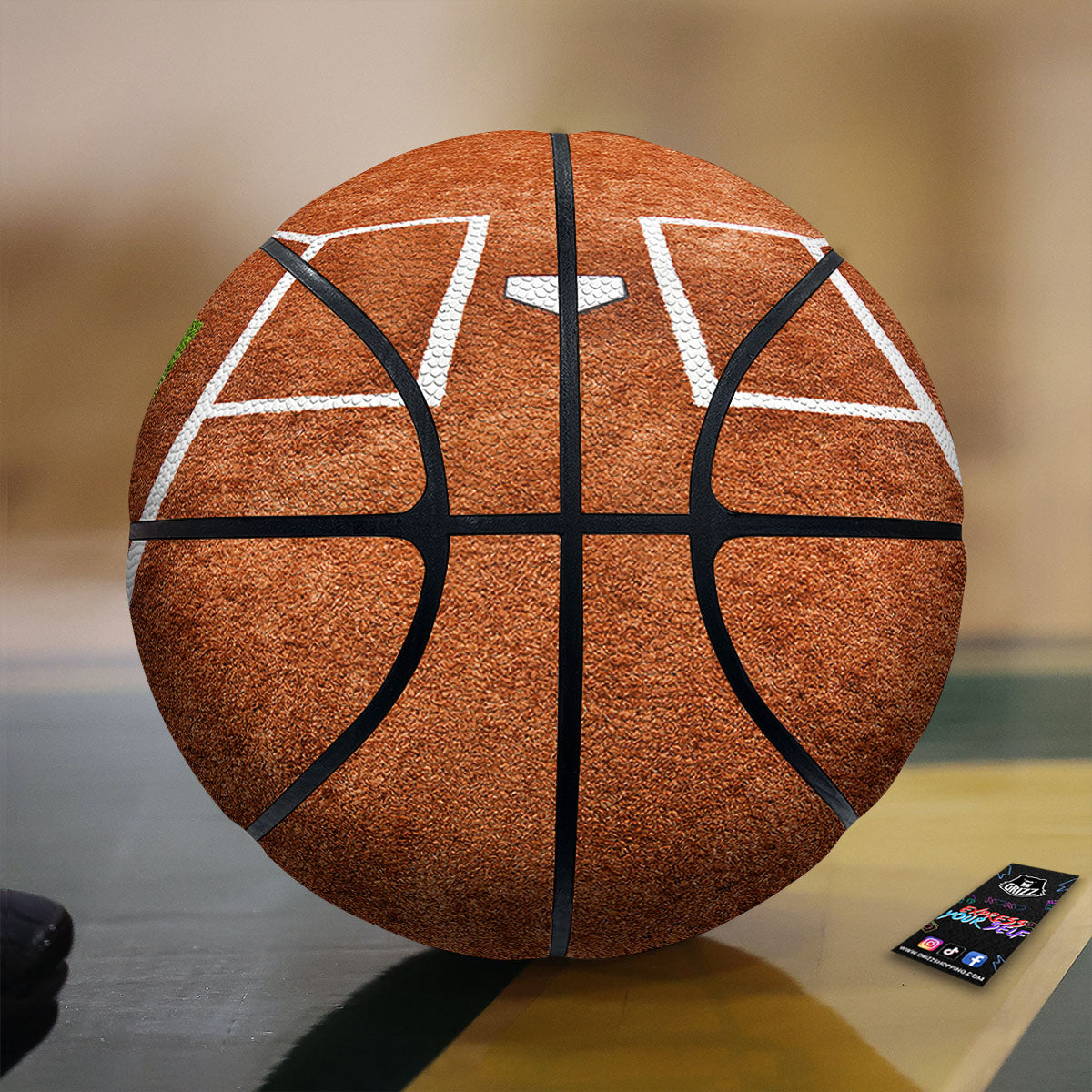 Pink White And Green Argyle Print Pattern Basketball
