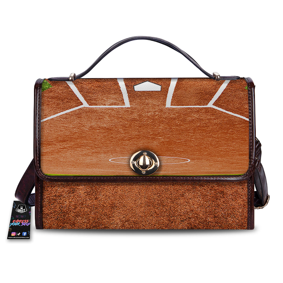 Playing Field Softball Print Women's Satchel Bag