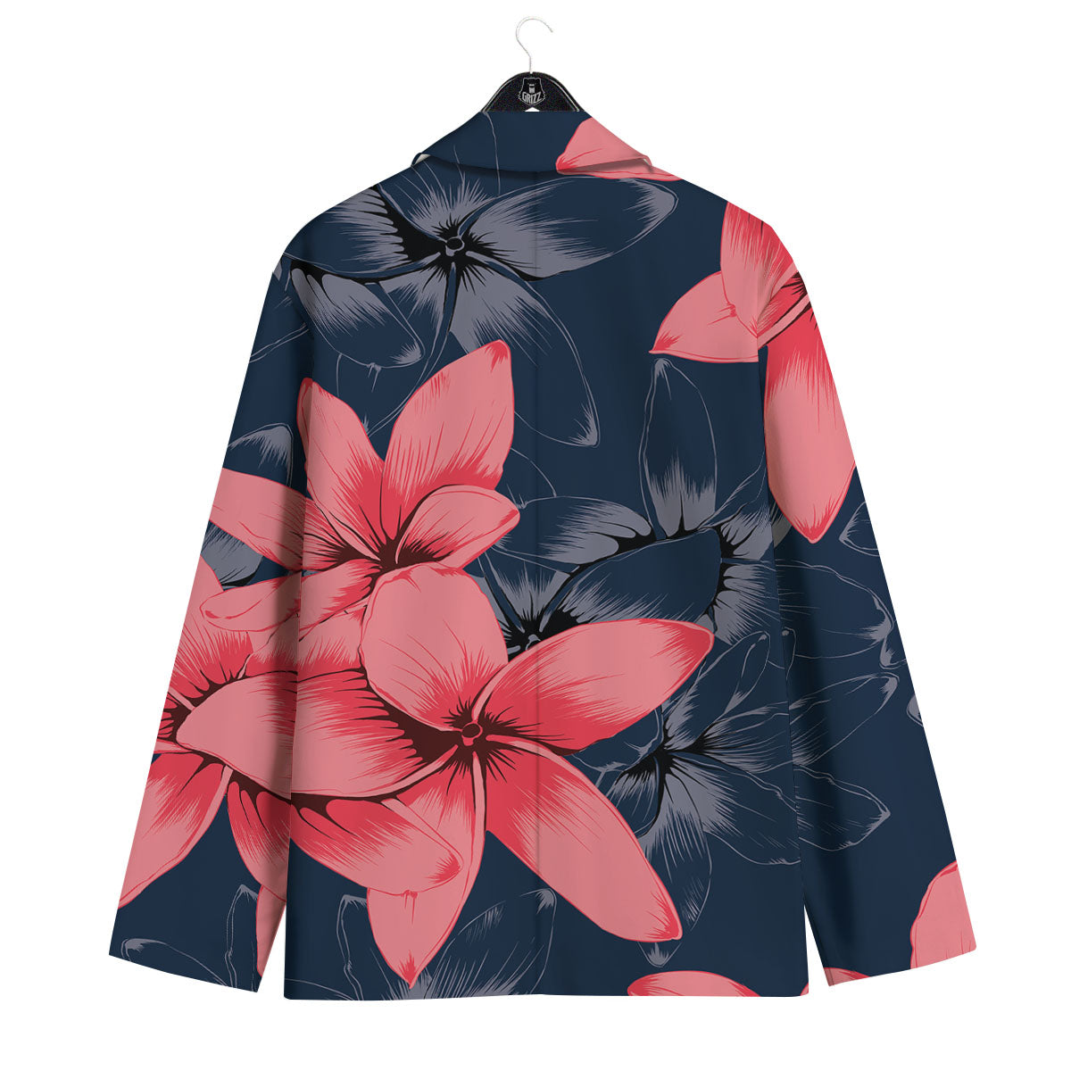 Plumeria Flower Pink Print Men's Sport Coat-grizzshop