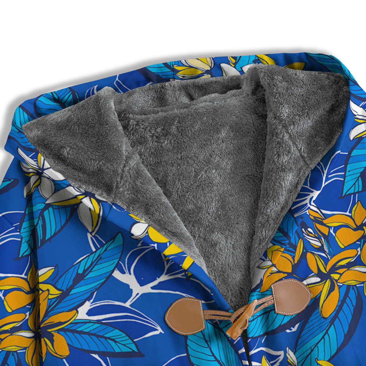 Plumeria Flower Yellow And White Blue Print Pattern Men's Windbreaker Jacket-grizzshop