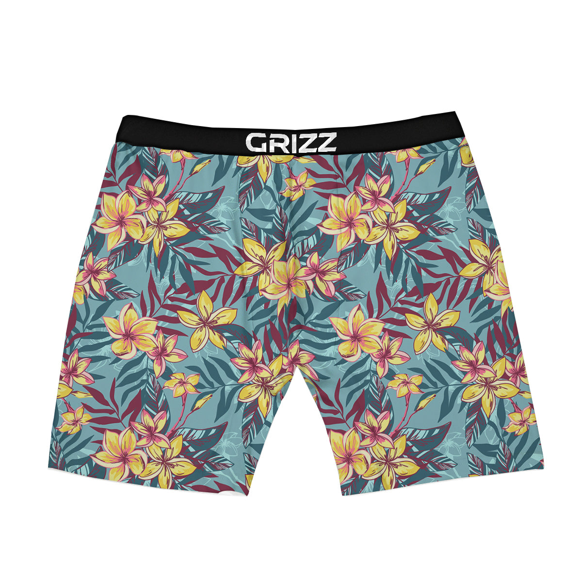 Plumeria Frangipani Tropical Print Pattern Boxer Briefs-grizzshop