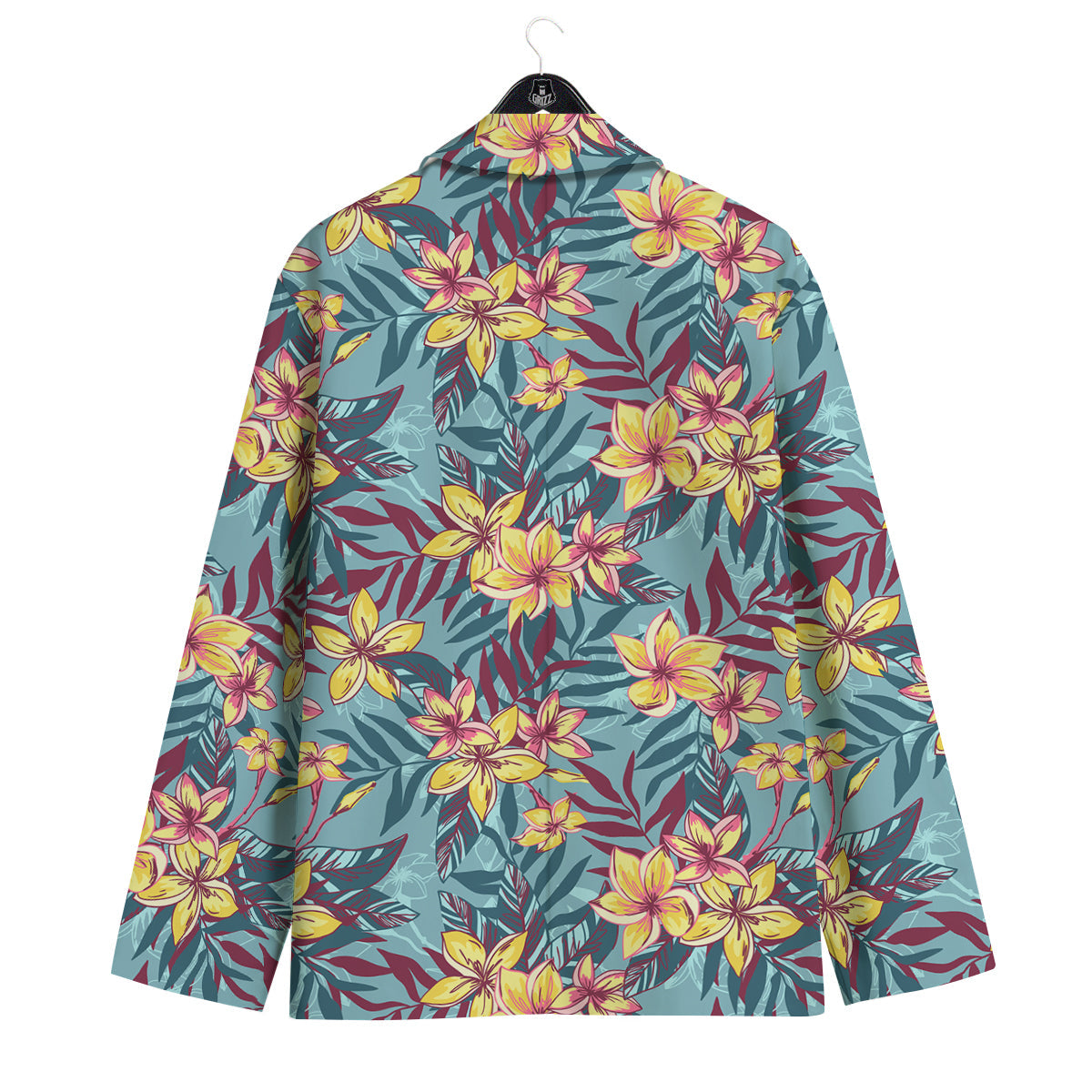 Plumeria Frangipani Tropical Print Pattern Men's Sport Coat-grizzshop