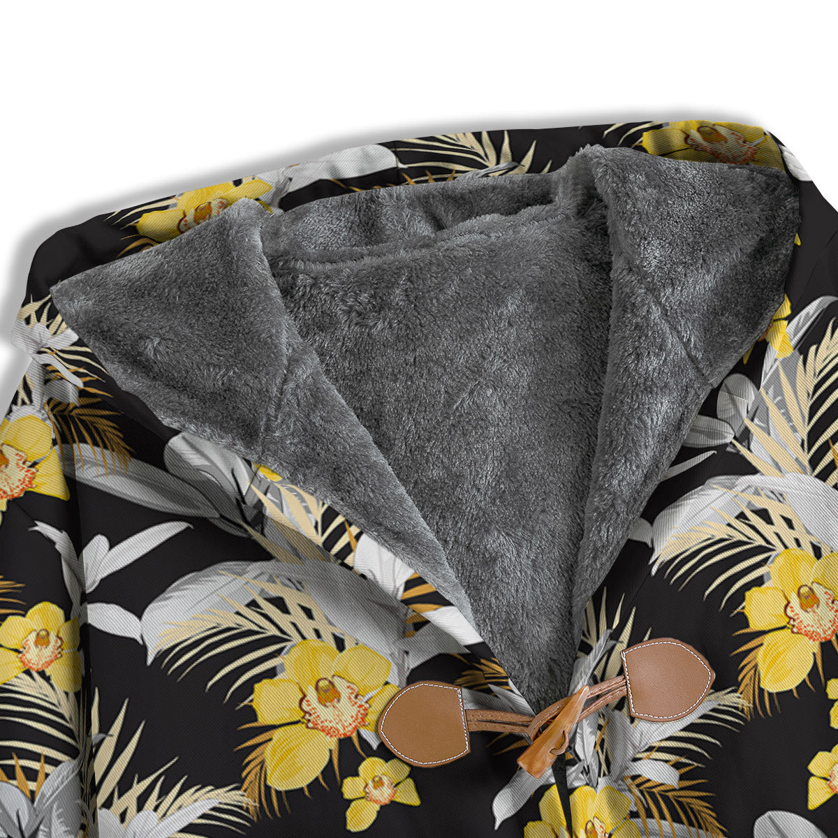 Plumeria Yellow And Black Print Pattern Men's Windbreaker Jacket-grizzshop