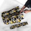 Plumeria Yellow And Black Print Pattern Umbrella-grizzshop