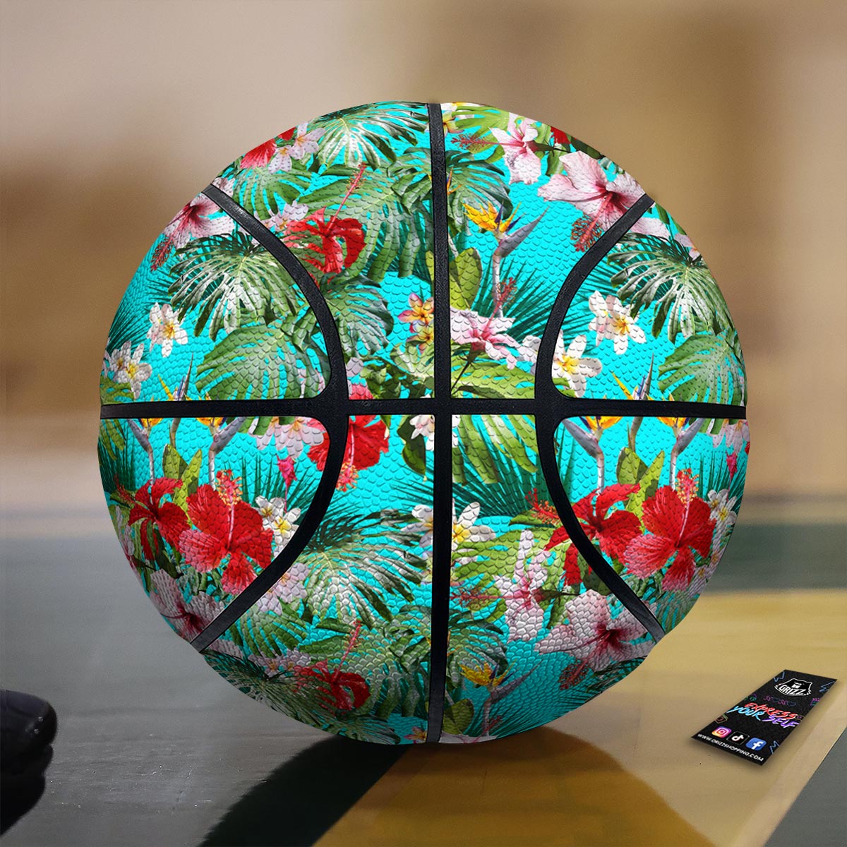 Pitaya Tropical Print Pattern Basketball
