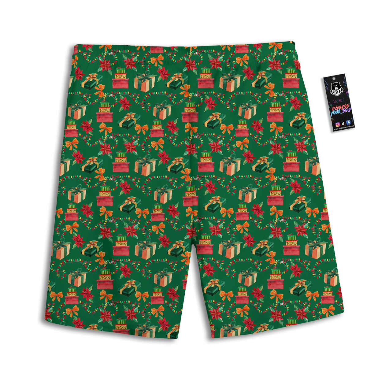 Pumpkin Witch Halloween Print Pattern Men's Athletic Shorts