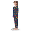 Poinsettia Merry Christmas Print Pattern Kid's Pajamas-grizzshop