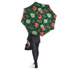 Poinsettia Watercolor Print Pattern Umbrella-grizzshop